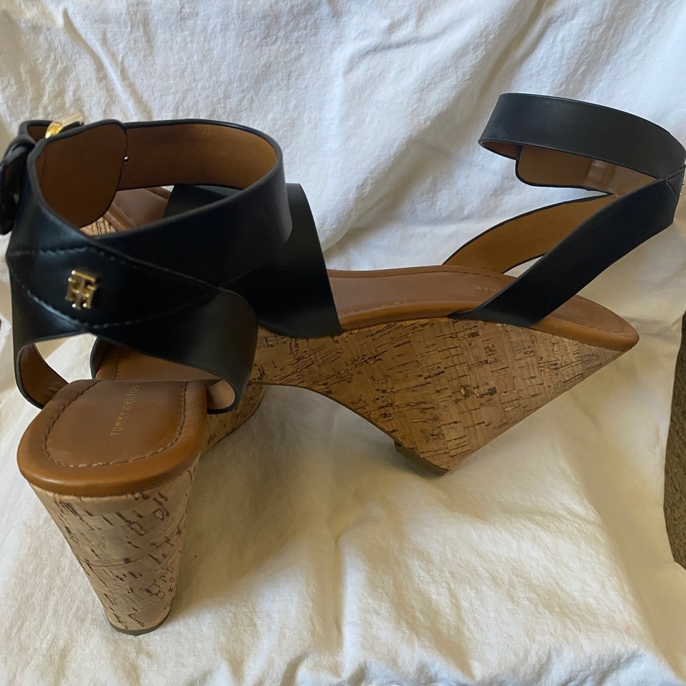 Tommy Hilfiger Black Wedge